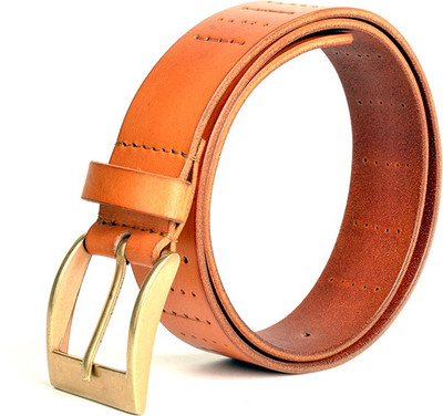 

Just Differ Men Casual, Evening, Formal, Party Tan Genuine Leather Belt