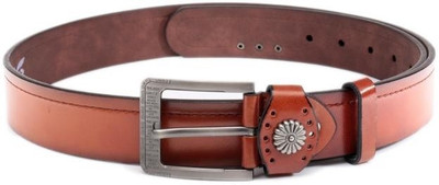 

Swiss Design Men Casual Tan Artificial Leather Belt