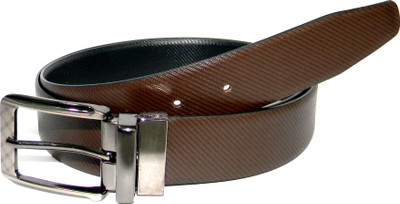 

Pellezzari Men Formal Black, Brown Genuine Leather Reversible Belt