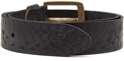 

Breakbounce Men Casual Black Genuine Leather Belt