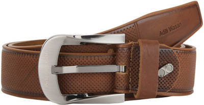 

Aditi Wasan Men Casual Tan Genuine Leather Belt