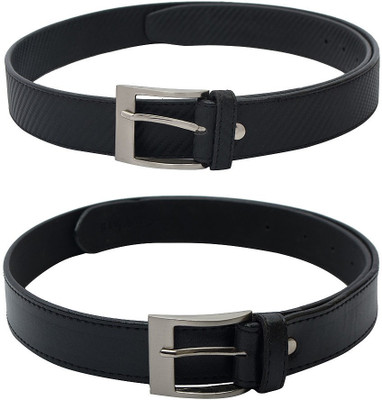

Skyways Men Casual Black, Black Artificial Leather Belt, Black-02