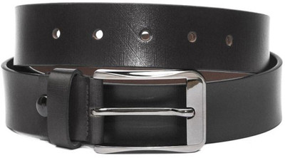 

Readybee Men Black Genuine Leather Belt, Black-200