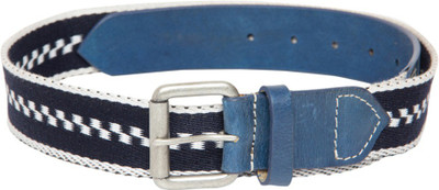 

Pacific Gold Men Casual Blue Genuine Leather Belt, Blue;navy blue