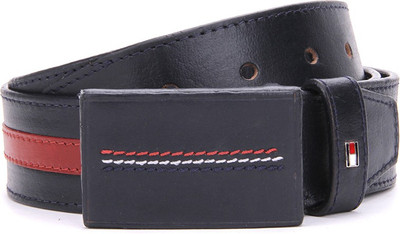 

Tommy Hilfiger Men Blue, Red Belt, Navy+red