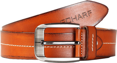 

Scharf Men Formal, Casual Orange Genuine Leather Belt, Orange 01