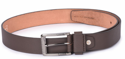 

Buckle Up Men Brown Genuine Leather Belt
