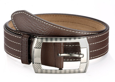 

TSX Men Casual, Formal, Evening, Party Brown Artificial Leather Belt