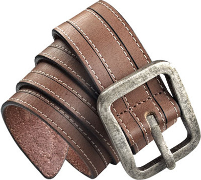 

Fastrack Men Casual Brown Metal, Genuine Leather Belt