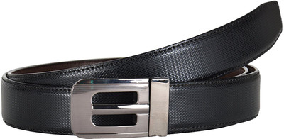 

SME JAIPUR Men Casual, Formal Black Synthetic Reversible Belt