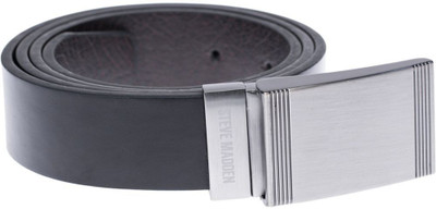

Steve Madden Men Casual Genuine Leather Belt, Black/brown