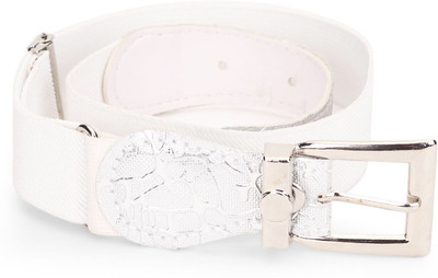 

Kidofash Boys & Girls Casual White Fabric Belt