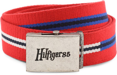 

Tommy Hilfiger Men Red Belt, Tango red