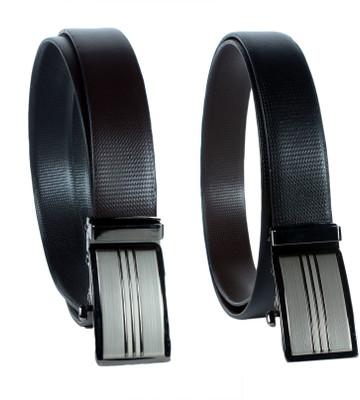 

Revo Men Formal Black, Brown Genuine Leather Reversible Belt