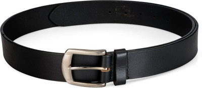 

Teakwood Men Black Genuine Leather Belt