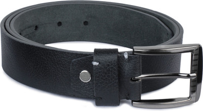 

Buckle Up Men Formal Black Genuine Leather Belt