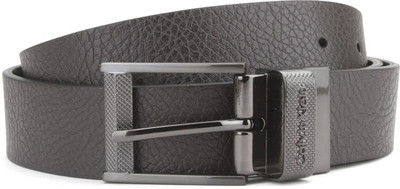 

Calvin Klein Men Black, Brown Genuine Leather Reversible Belt, 227