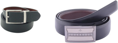 

SFA Men Formal Black Genuine Leather Reversible Belt, Blackbrown578350