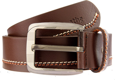 

Sting Men Casual Brown Genuine Leather Belt