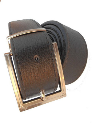 

AmahapGlamourDaze Men Formal Black Artificial Leather Belt
