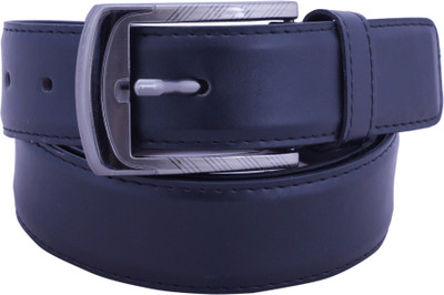 

Osaiz Men Formal, Evening, Party Black Genuine Leather, Metal Belt, Black-06