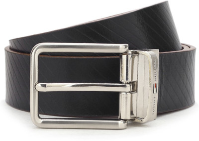 

Tommy Hilfiger Men Casual Black, Brown Genuine Leather Reversible Belt