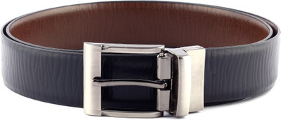 

Buckle Up Men Formal Black Genuine Leather Reversible Belt