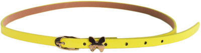 

Tiekart Women Casual Yellow Metal Belt