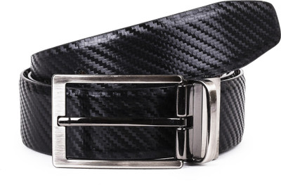 

Teakwood Men Formal Black Genuine Leather Belt