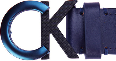 

Calvin Klein Men Casual Blue Genuine Leather Belt, Midnight navy