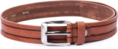 

Buckle Up Men Tan Genuine Leather Belt