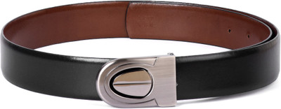 

Buckle Up Men Black Genuine Leather Belt