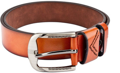 

Swiss Design Men Casual Tan Genuine Leather Belt