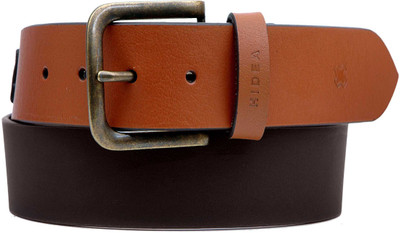 

Hidea Men Casual Multicolor Genuine Leather Belt, Brown-tan
