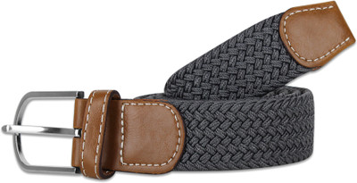 

Zobello Men Casual Grey Fabric Belt