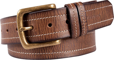 

Fastrack Men Casual Brown Metal, Genuine Leather Belt