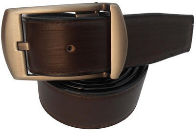 

P&E Men Formal Brown Artificial Leather Reversible Belt
