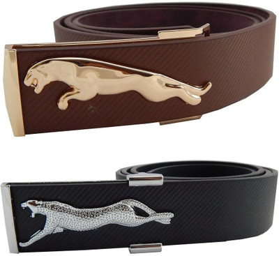 

Els Men Casual Brown, Black Synthetic Belt, Black;brown
