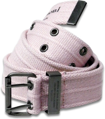 

Black Soul Men Casual Pink Fabric Belt, Baby pink
