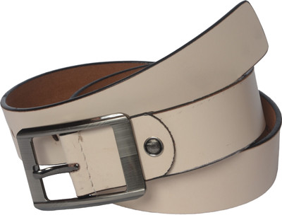 

Czar Enterprises Boys Casual White Genuine Leather Belt