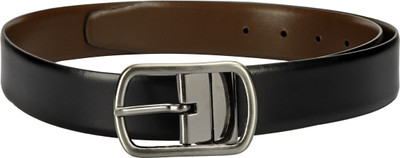 

TKWD Leathers Men Casual Black Genuine Leather Reversible Belt
