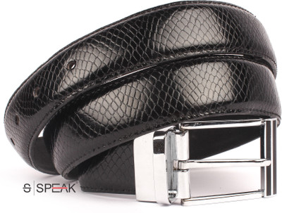 

Speak Men Casual Black Genuine Leather Belt