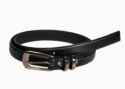 

Swan Collection Girls Casual, Formal Black Artificial Leather Belt, K211bl