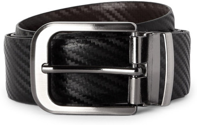 

Peter England Men Casual Black Genuine Leather Belt