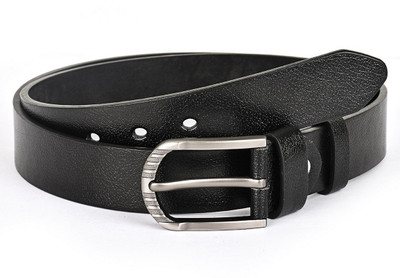 

Buckle Up Men Formal Black Genuine Leather Belt