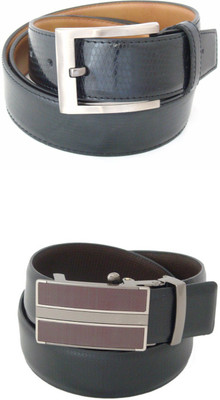 

SFA Men Formal Black Artificial Leather Reversible Belt