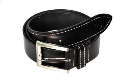 

MOSPL Men Formal Black Genuine Leather Belt