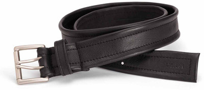 

Viari Men Formal Black Genuine Leather Belt, Black-01