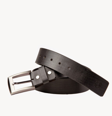 

99Cells Men Casual Black Genuine Leather Belt