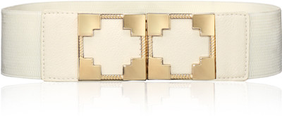 

Calvino Women Casual, Formal White Artificial Leather Belt